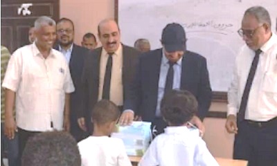 The Governor of Hadhramaut inspected the first-term classrooms in Mukalla schools on Sunday morning, marking the start of the new 2025/2026 academic year.