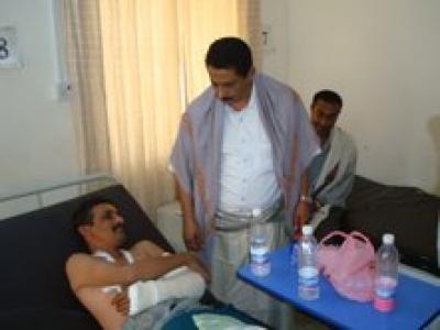 Omaier inspects conditions of security personnel and visits Seiyoun  Genera Hospital