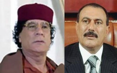 Saleh, Qaddafi talk on joint Arab action