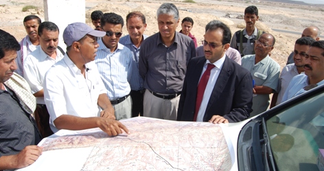 Al-dein inspects Al-sulb / Gheil Al-haalekah Highway  