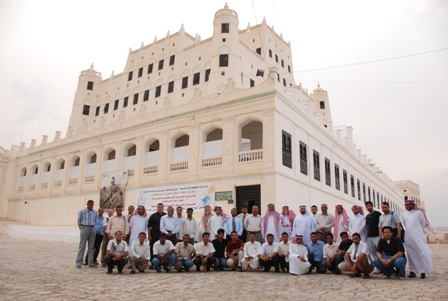 Delegation from King Fahd  and King Saud Universities   arrives in Seiyoun 