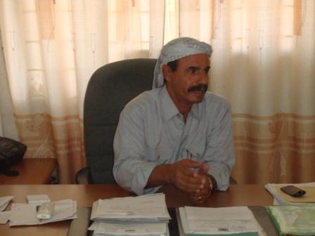Laying stone  foundation  for development ,  water and sewage In Al-sheher  