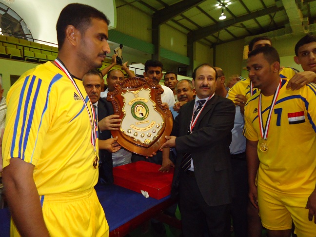 Al-sho'ola volleyball team crowned  first division  champion 