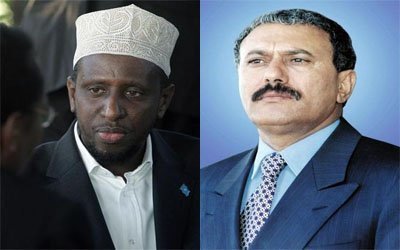 President Saleh receives phone call from Somali president