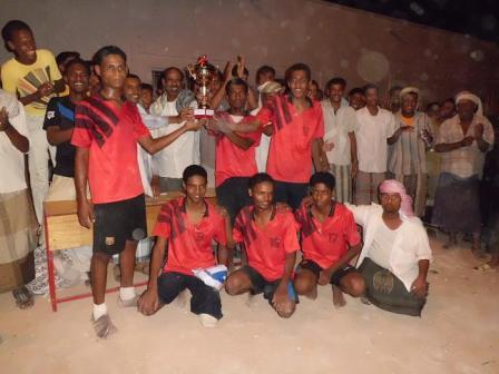   Al-ahli team from  Al-ghurfah is Treiss Vollyball   champion   