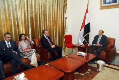 VP, UN's officials discuss situations in Yemen