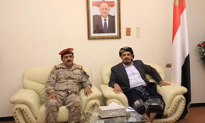 Gubernur Hadhramaut Dan Menhan Diskusikan Teknis Pengamanan Dari Dampak Kondisi Cuaca