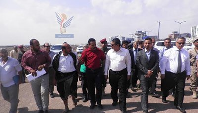 Khalid Bahah Kunjungi Proyek Perluasan Pelabuhan Aden