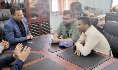 Sekjen Majelis Daerah Hadhramaut Bahas Kerjasama Perbaikan Media Peringatan Dini Dengan WFP