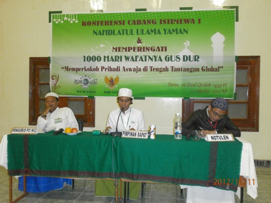 PCINU Yaman Sukses Helat Konfercab Perdana