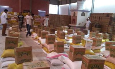 Palang Merah Emirates Bagikan 4500 Paket   Bahan Konsumsi Pokok