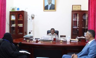 Gubernur Bahsani Temui Utusan UNHCR di Mukalla