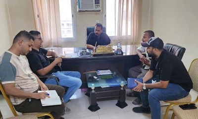 Kantor Pemuda Dan Olahraga Pesisir Hadhramaut Diskusikan Kerjasama Dengan Organisasi "Syabab Bilaa Huduud"