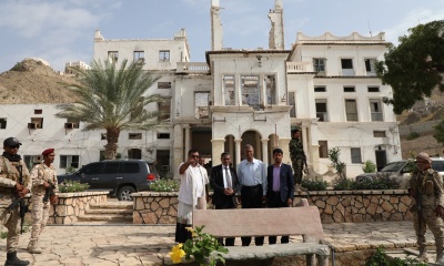 Gubernur Bahsani Tinjau Perbaikan Gedung Perkantoran Pemda Pantai   Hadhramaut