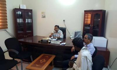 Kepala Kantor Industri Dan Perdagangan Rapat Dengan  Jajaran Manajemen Pasar