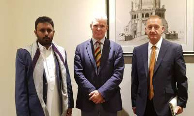 Bin Habrish Temui Pelaksana Dubes Inggris Mathew Staurs