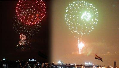 Pesta Kembang Api Sambut Kesembuhan Presiden Yaman 