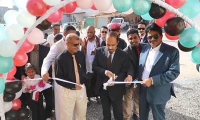 Gubernur Hadhramaut Resmikan Pusat Kesehatan Di Komplek Insya-at Bantuan Kuwait