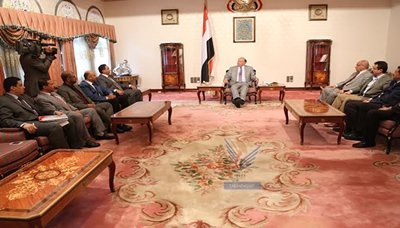 Presiden Menerima Para pebisnis Yaman